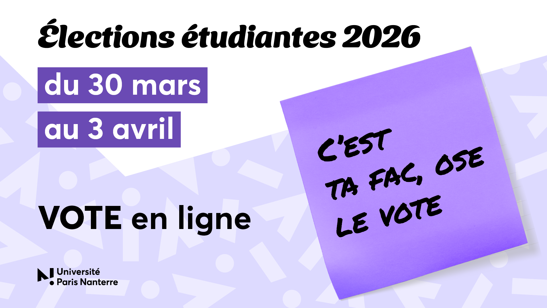 Elections étudiantes 2026 