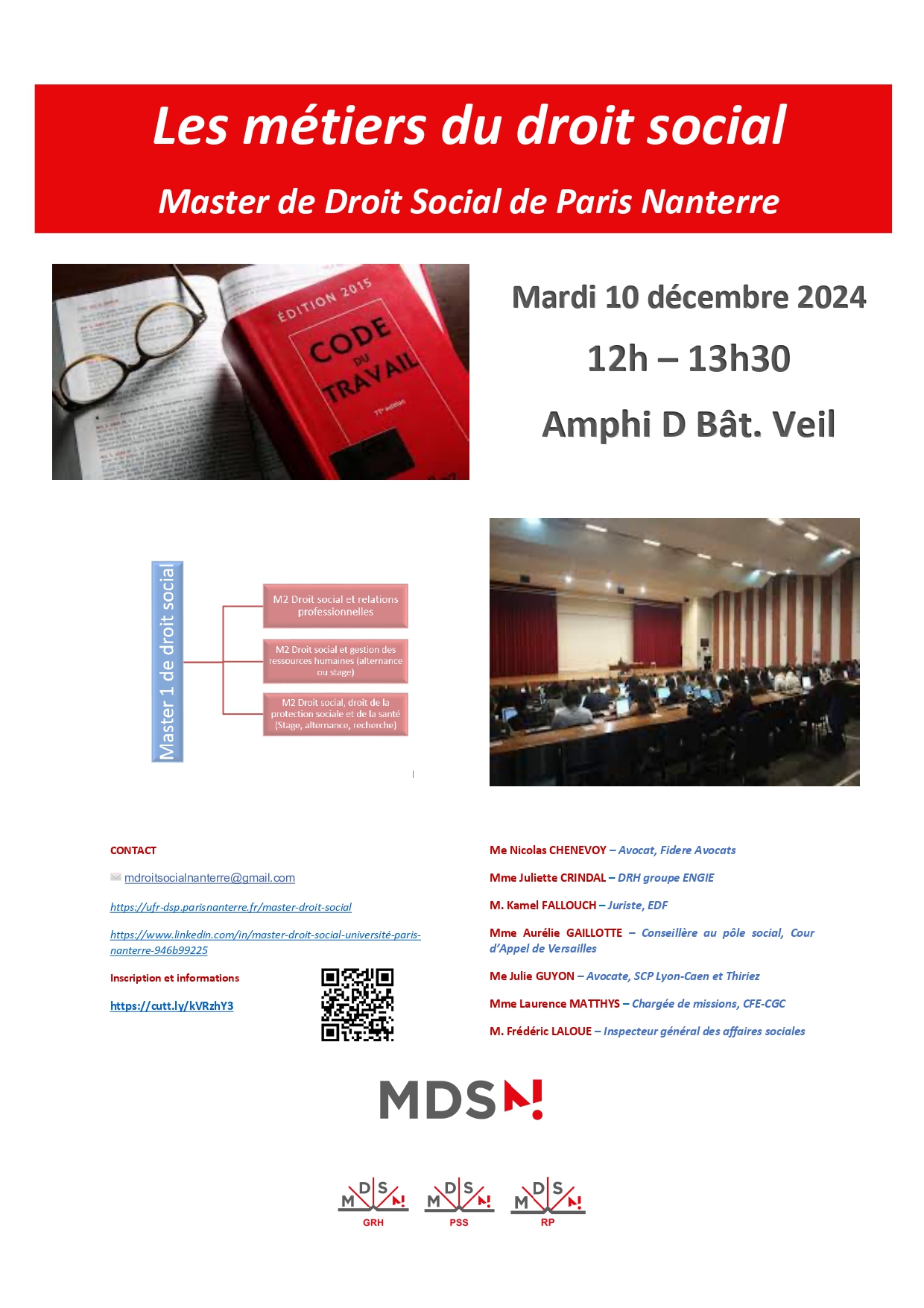 Les métiers du droit sociaL 2024