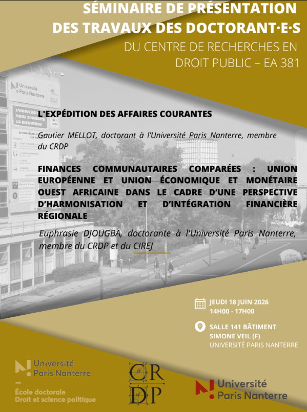  Séminaire des doctorants